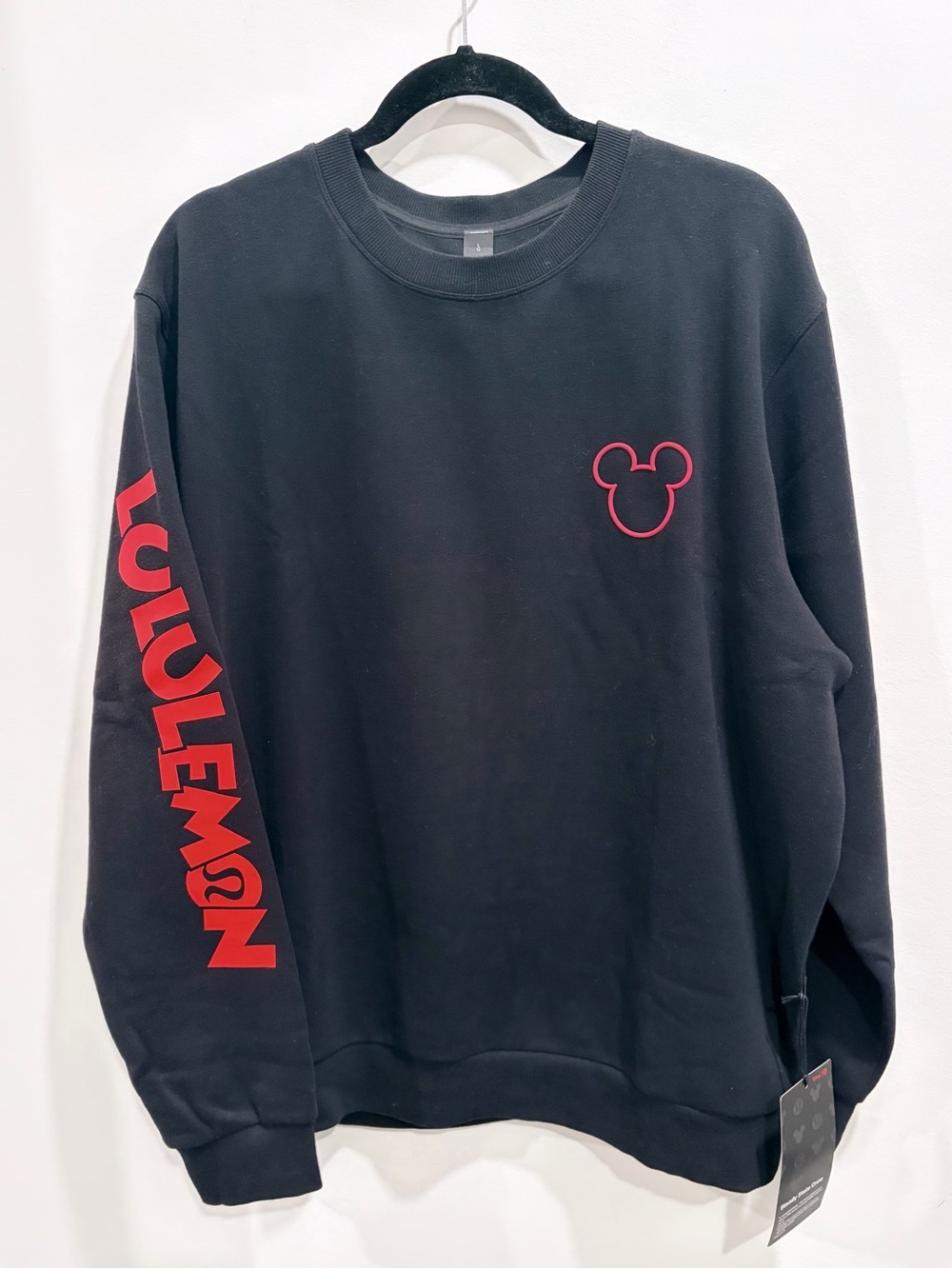 Disney x Lululemon Steady State Sweatshirt - Black / Size L NWT